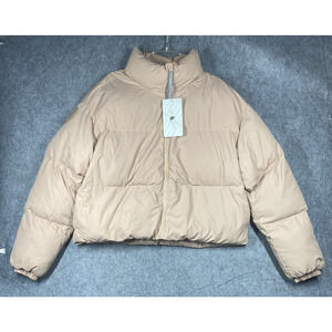 Fabletics Wander Cropped Puffer Jacket Womens Small Warm Recycled Insulated